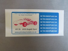 1:43 REPLICHE AUTO A.R.  30 KIT METALLO BIANCO BUGATTI T23 SPORT 1926