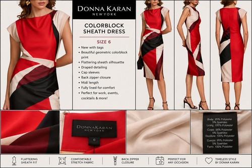 Abito donna karan new york - abito,