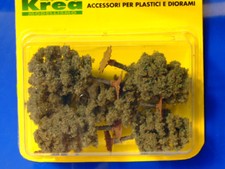  Alberi per modellismo verde scuro 6 pz. H.cm. 6,5 HO-1:87  Krea
