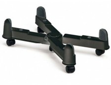 SUPPORTO CARRELLO PORTA PC - PORTA COMPUTER CASE ATX - 5 RUOTE-NERO