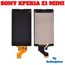P1 DISPLAY + TOUCHSCREEN per SONY XPERIA Z1 MINI COMPACT NERO DISPLAY D5503 M51W