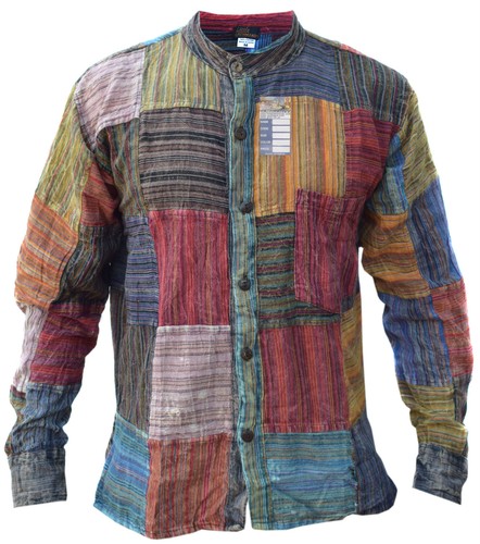 Camicia patchwork righe - patchwork,