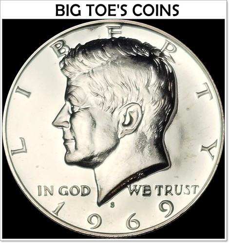 1969 raro mezzo dollaro - mezzo,