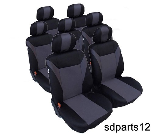 Copri sedili grigio nero - x,