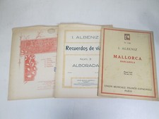 ALBENIZ 3 SPARTITI MUSICA CHANTS D'ESPAGNE ALBORADA MALLORCA BARCAROLA SC46
