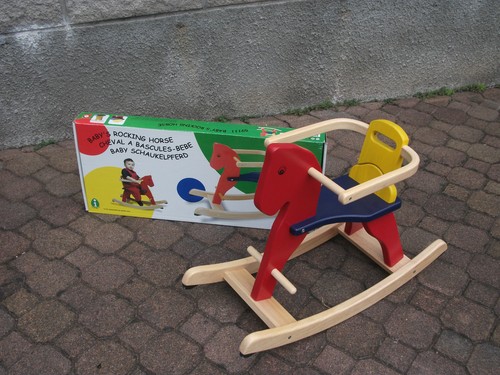 Cavallo dondolo legno - cavallo,