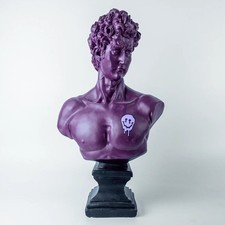 Statua di David in marmo pop