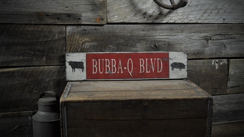 Insegna personalizzata bbq - insegna,