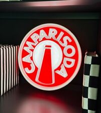 Insegna targa luminosa Campari Soda Camparisoda lighted sign 40cm diametro led