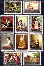 Yemen 1968 Dipinti Goya Murillo Chardin Scoiattolo Cane/Caccia Pecora Nave MNH/1