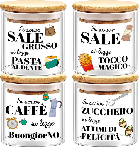 Set barattoli vetro - barattoli,