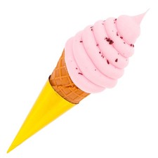  Modello di cono gelato finto Simulazione artificiale Ornamento di gelato