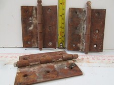 3 VECCHIE CERNIERE A LIBRO IN FERRO PER MOBILI INFISSI PORTE 