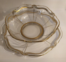 Centrotavola vetro, set ciotola e piatto, portadolci insalatiera portafrutta