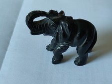 Elefante agata nera onice - in, (onice