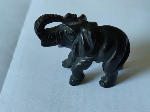Elefante agata nera - agata, (onice