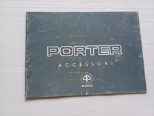 Piaggio PORTER accessori originali depliant italiano originale