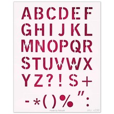 Set stencil lettera moderna - stencil,