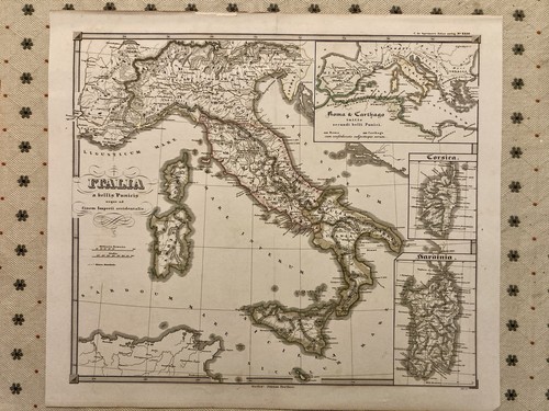 Carta geografica antica italia - carta,
