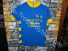 Vintage Cycling Jersey Maglia Ciclismo Bici GS Aquilotti L'aquila '70s Eroica