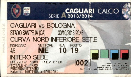 Biglietto stadio cagliari - stadio,