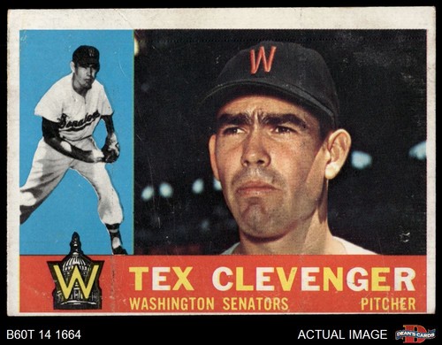 1960 topps 392 - 1960, tex