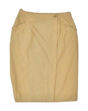 Gonna donna LUISA SPAGNOLI avvolgente IT 48 XL W32 cotone marrone R109