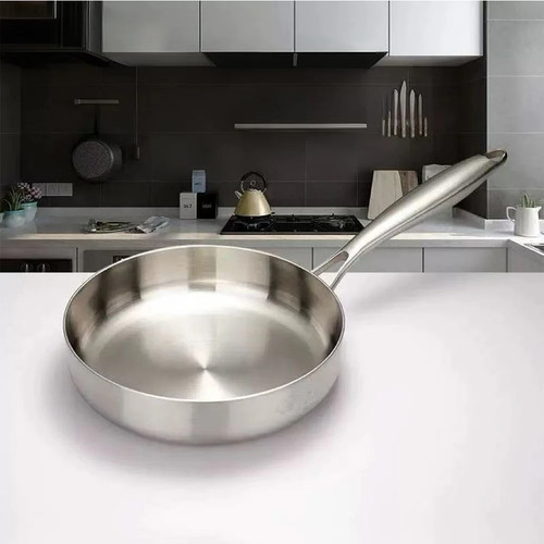 316 stainless steel frying pan - steel,