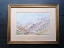 Quadro acquerello paesaggio