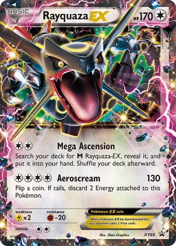 Rayquaza holofoil - ex, (lucido)