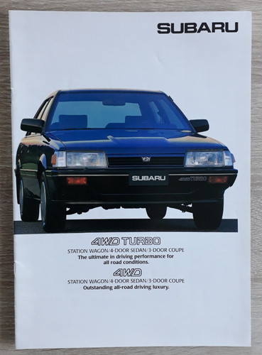 Brochure subaru 4wd serie - 4wd,