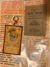 RARA RELIQUIA /ex voto San Luigi Gonzaga: Splendida PGR con anello - 1936!!!