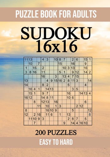 Sudoku 16x16 puzzle book - sudoku,