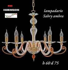LAMPADARIO CRISTALLO 5 LUCI
