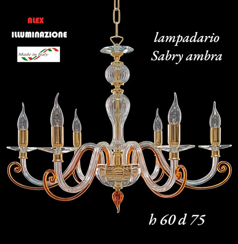 Lampadario cristallo luci - 5,