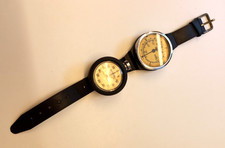Misuratore di profondità da polso UWATEC svizzero vintage anni 70 e TIMER INFERIORE Princeton Tectonics USA
