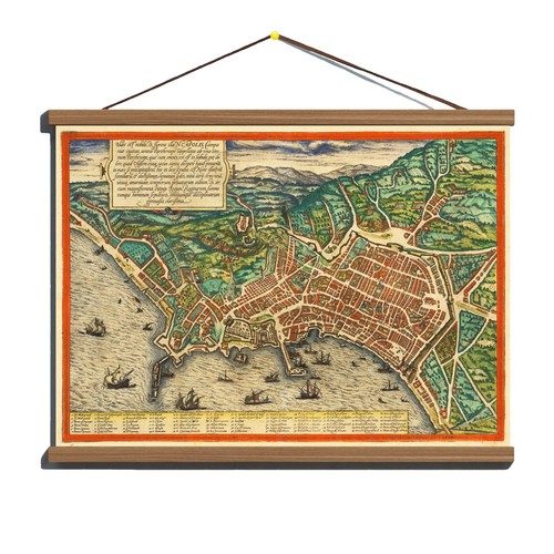 Antica mappa della - città, di