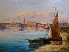 Dipinto Olio Su Tela. Venezia