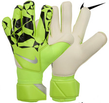 NIKE VAPOR GRIP3 VOLT/BLACK/METALLIC ACC  Soccer Goalkeeper Gloves Size 7 $132