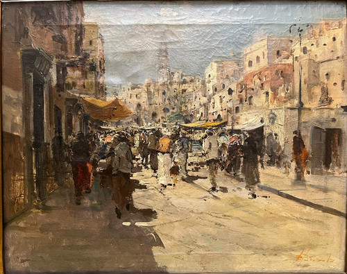 Dipinto olio tela di - ad,