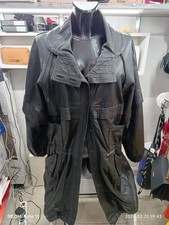womens black leather coat