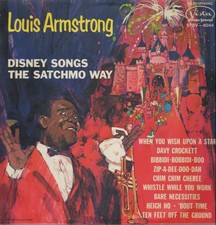 Louis Armstrong Disney Songs the Satchmo Way NEAR MINT Buena Vista Vinyl LP