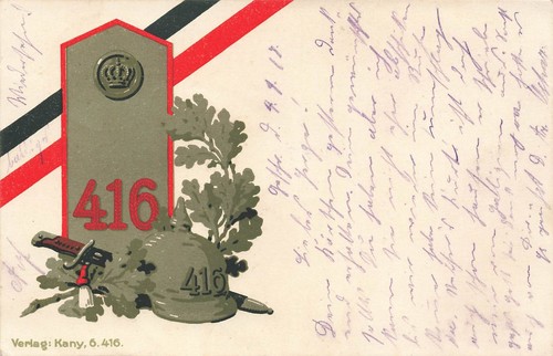 Cartolina reggimento spalline
