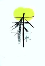 Bruno Munari, Alberi, serigrafia, inedita, 1995 