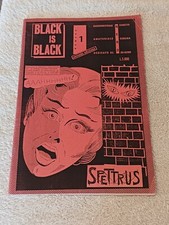FANZINE BLACK IS BLACK  DEDICATA AL FUMETTO NERO CINEMA ED ALTRO N. 1 SECONDA ED