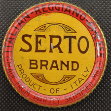 REGGIANO CHEESE SERTO BRAND - SIGILLO DI LATTA PER FORME DI FORMAGGIO - VINTAGE