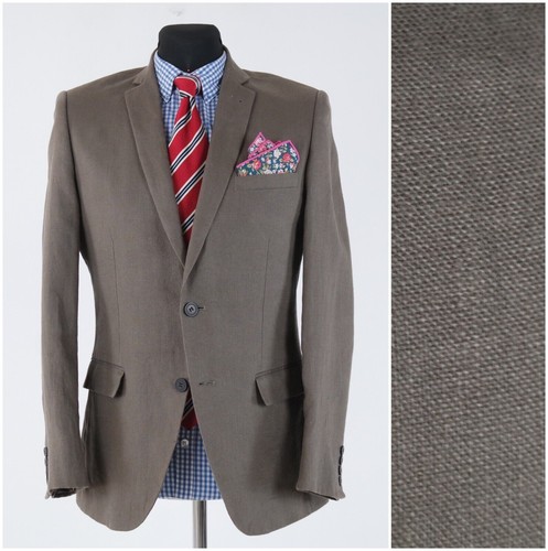 Blazer uomo lino 38r taglia - uomo,