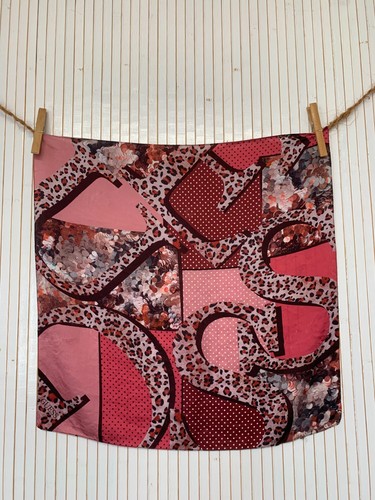 Foulard carré soie guess - foulard,