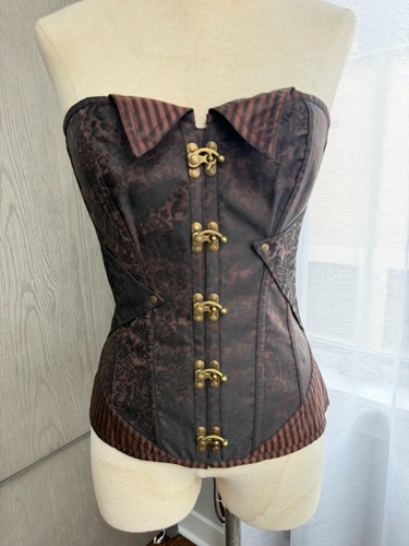 Corsetto steampunk broccato