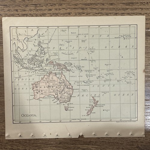 Antica mappa dell oceania - antica,